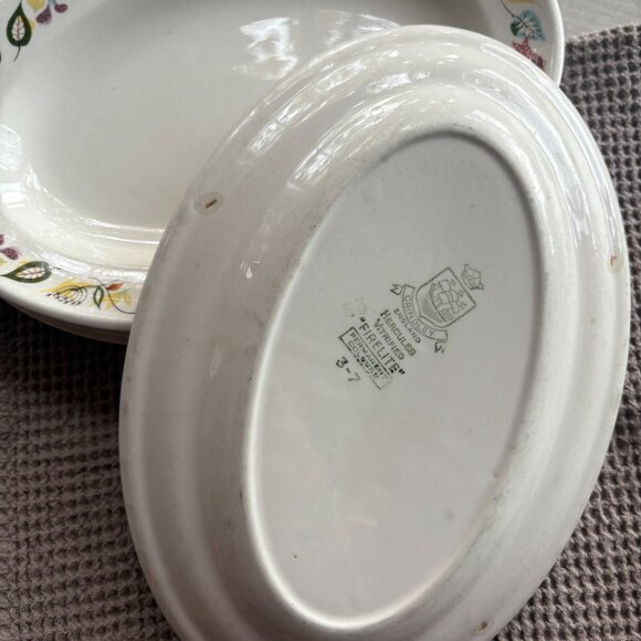 Vintage 50's Grindley Garden Motif Plate Set of 4 - Picture 4 of 5